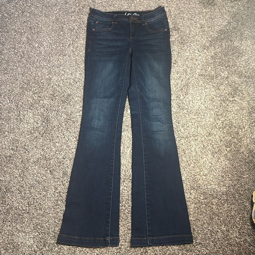 INC Denim Dark Wash Flare Jeans Size 2